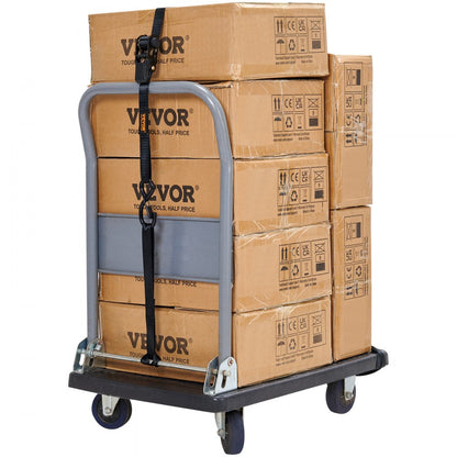 XMRS25-4 - 1"x15' Durable Ratchet Straps with Padded Handles and Spring Hooks