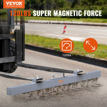 QJ8013A-84 - 120lbs Magnetic Sweeper Tool for Cleaner Workspaces