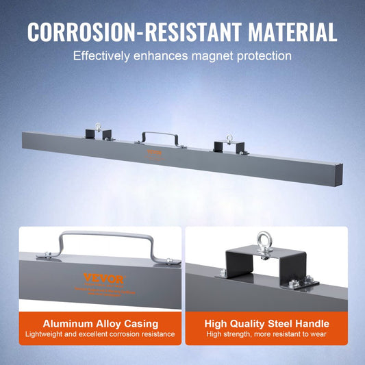 QJ8013A-84 - 120lbs Magnetic Sweeper Tool for Cleaner Workspaces