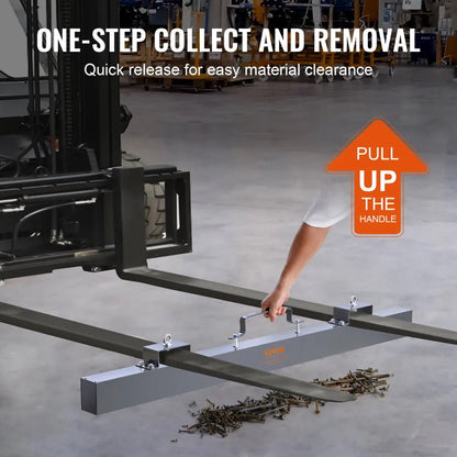 QJ8013A-60 - 93 lbs VEVOR Magnetic Sweeper for Metal Debris Removal