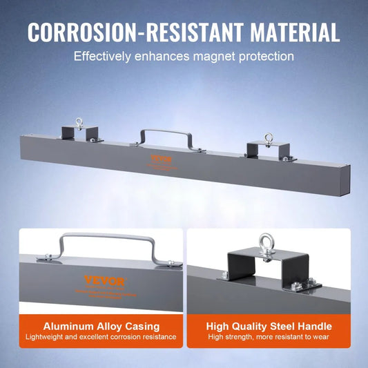 QJ8013A-60 - 93 lbs VEVOR Magnetic Sweeper for Metal Debris Removal