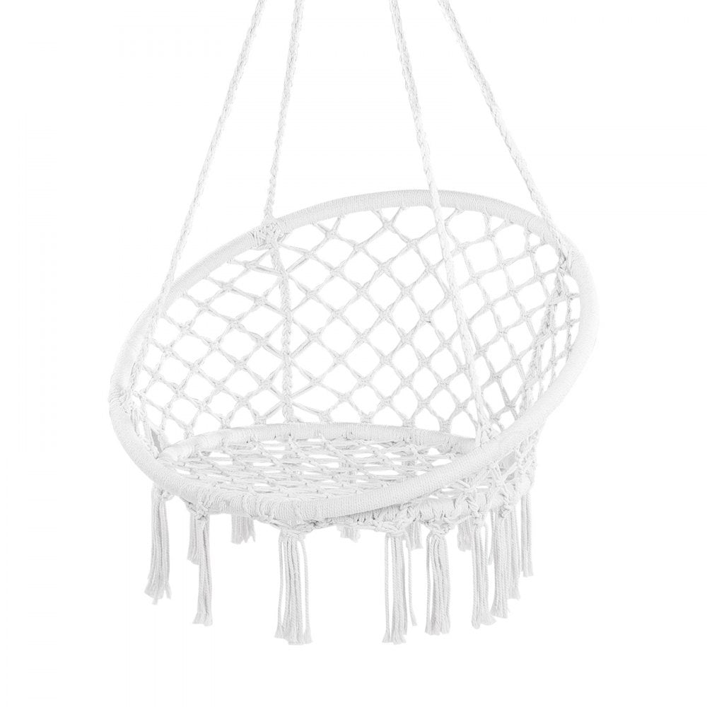 HR-HC-05 - Ergonomic Woven Rope Swing Chair for Indoor & Outdoor Relaxation