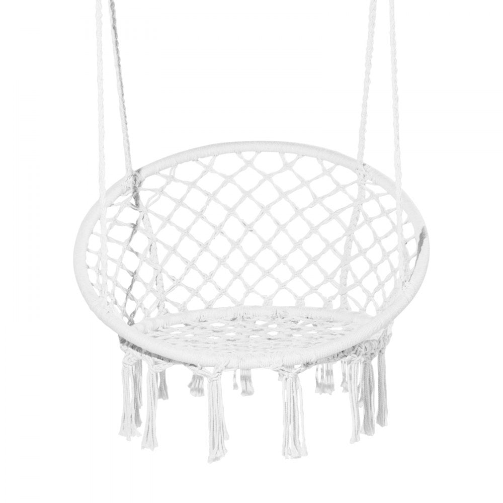HR-HC-05 - Ergonomic Woven Rope Swing Chair for Indoor & Outdoor Relaxation