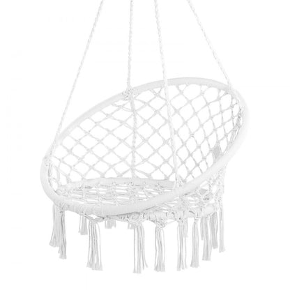HR-HC-05 - Ergonomic Woven Rope Swing Chair for Indoor & Outdoor Relaxation