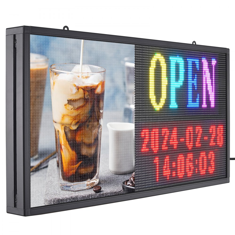 P5-64128RGB - Customizable 27"x14" LED Sign with WiFi & USB Control