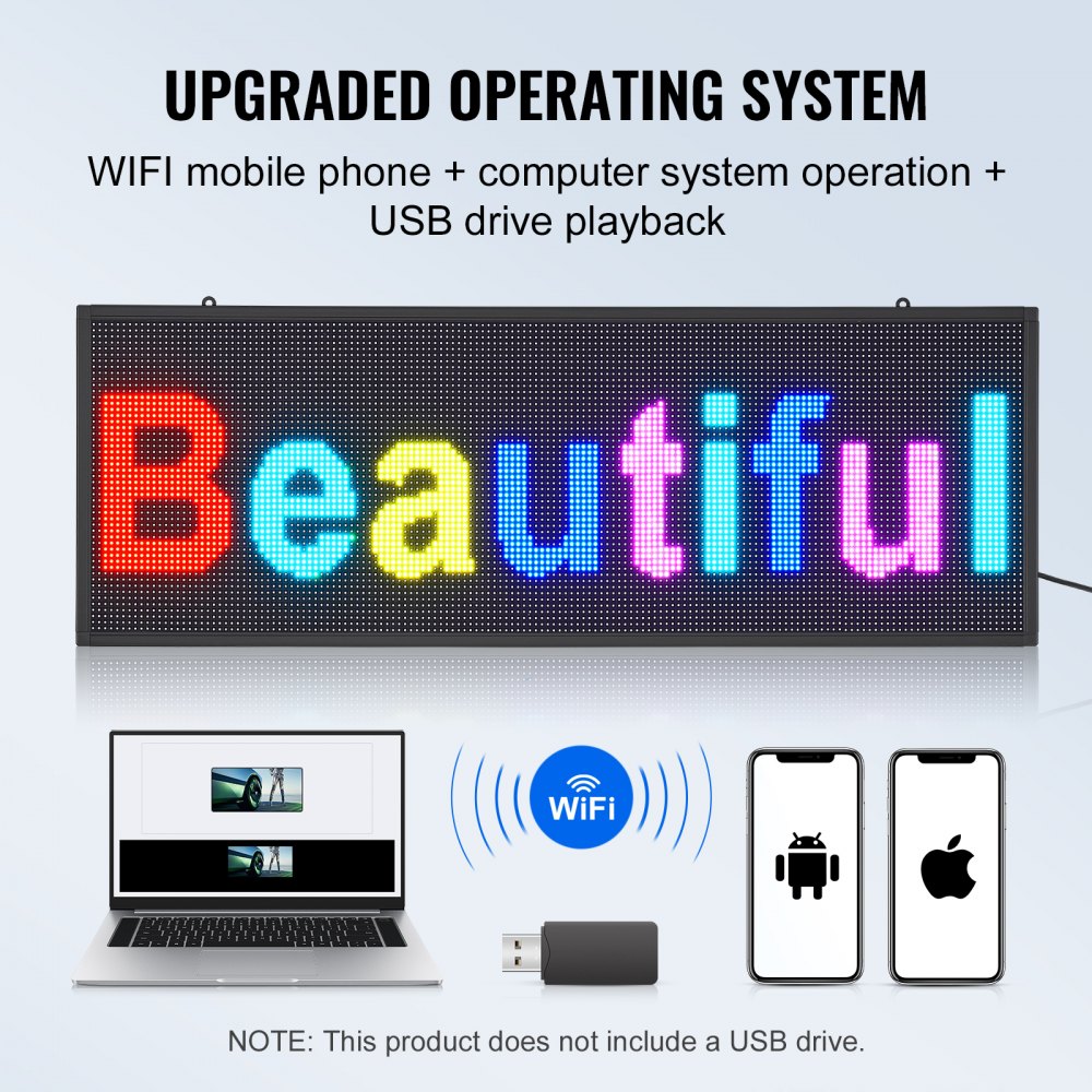 P10-3296RGB - 39" Programmable LED Sign with Vibrant Display