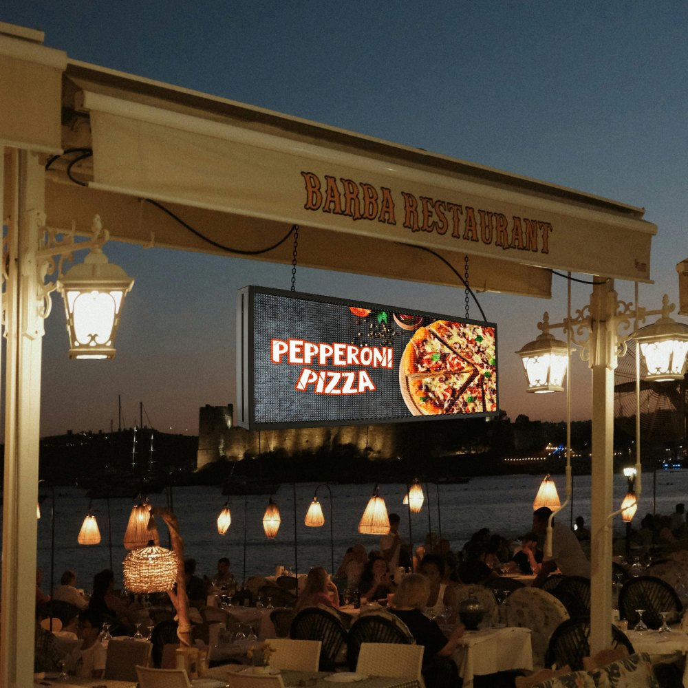 P6-64160RGB - Customizable 39"x16.2" LED Sign for Dynamic Advertising