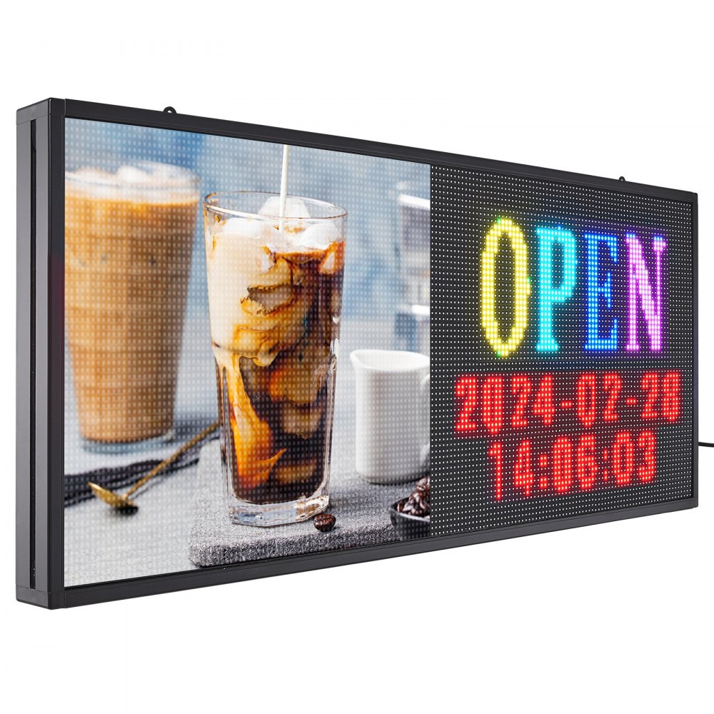 P6-64160RGB - Customizable 39"x16.2" LED Sign for Dynamic Advertising
