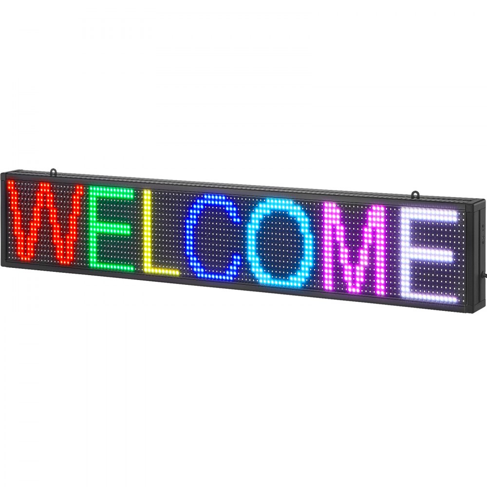 P10-1696RGB - 39" x 7.5" Bright Programmable LED Sign with Custom Text