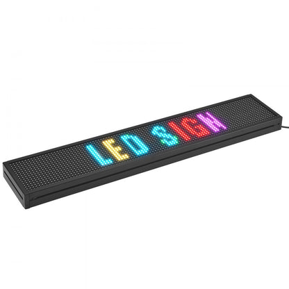 P10-1696RGB - 39" x 7.5" Bright Programmable LED Sign with Custom Text