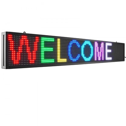 P10-16128RGB - Vibrant 52"x8" Programmable LED Sign for Events & Shops