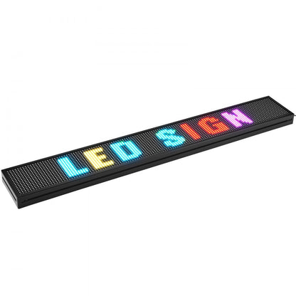 P10-16128RGB - Vibrant 52"x8" Programmable LED Sign for Events & Shops