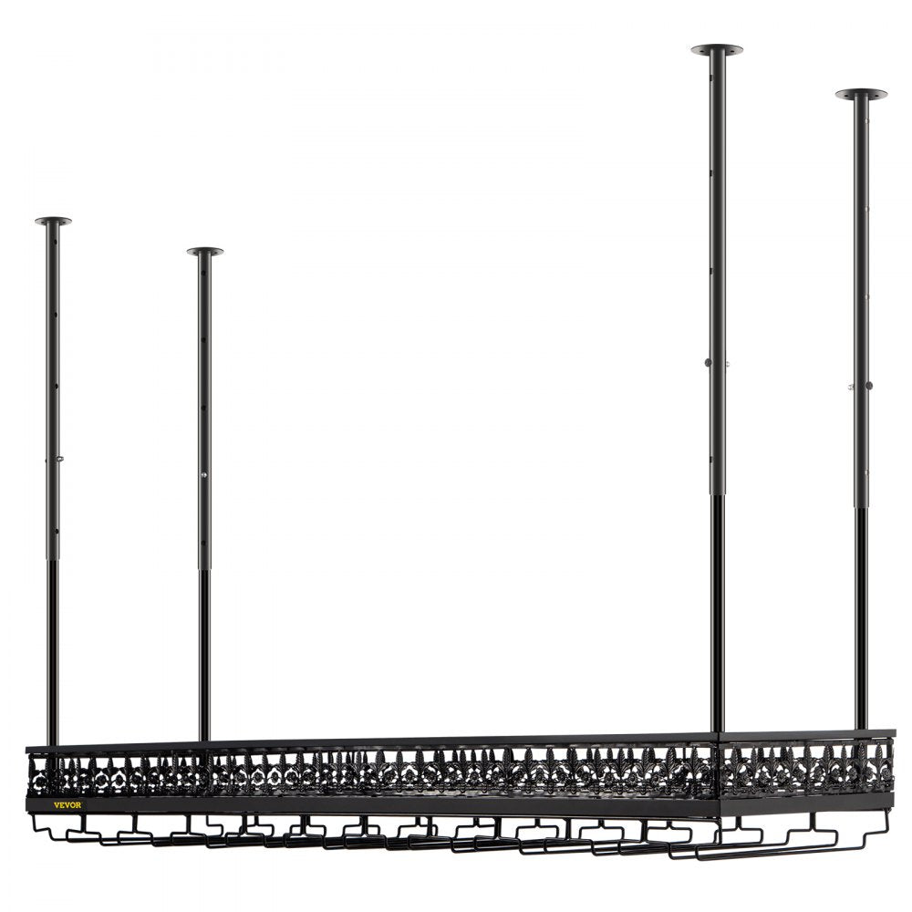 XR-JBJ001 - Adjustable Ceiling Wine Glass Rack for Bottles and Goblets