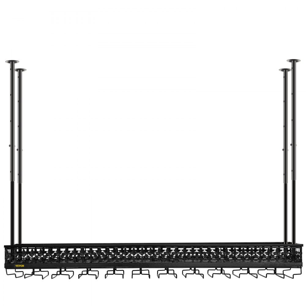 XR-JBJ001 - Adjustable Ceiling Wine Glass Rack for Bottles and Goblets