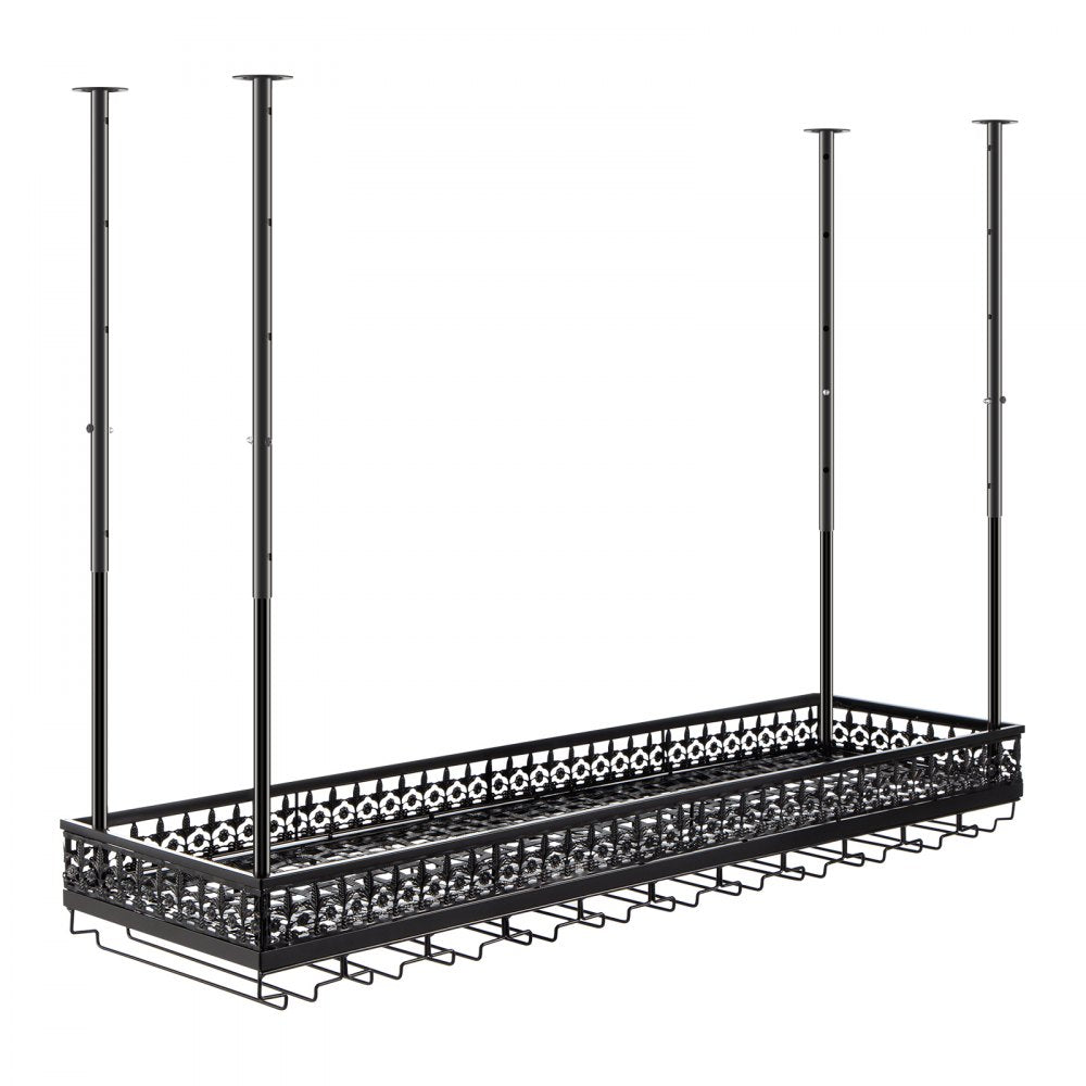 XR-JBJ001 - Adjustable Ceiling Wine Glass Rack for Bottles and Goblets