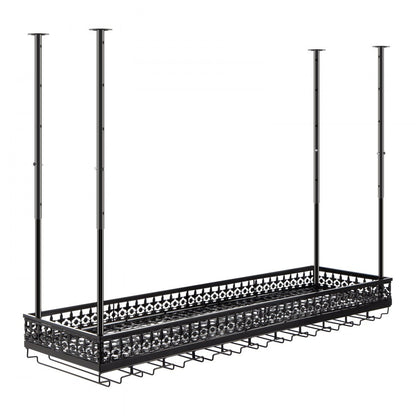 XR-JBJ001 - Adjustable Ceiling Wine Glass Rack for Bottles and Goblets