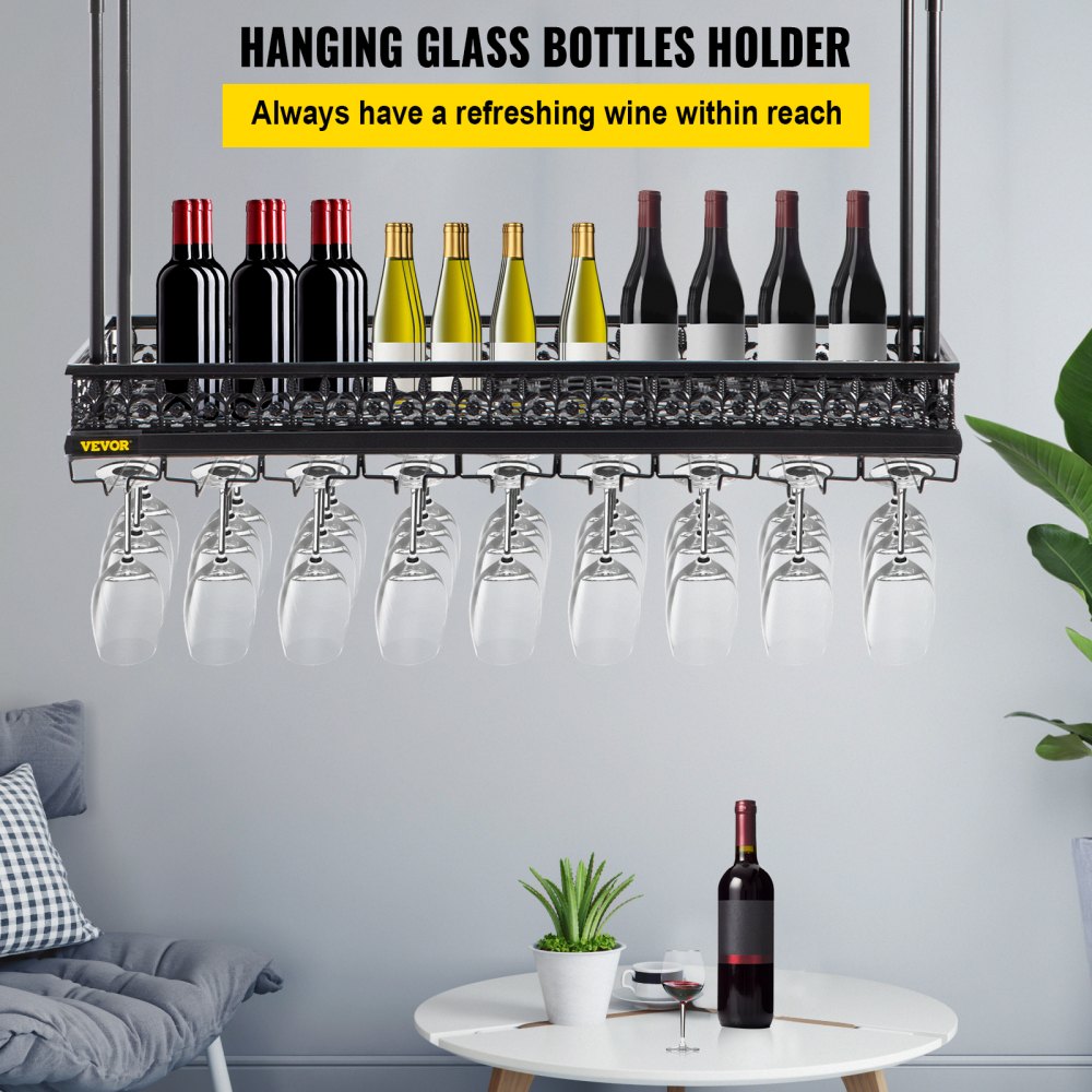 XR-JBJ003 - Adjustable Wine Glass Rack for Bottles and Goblets