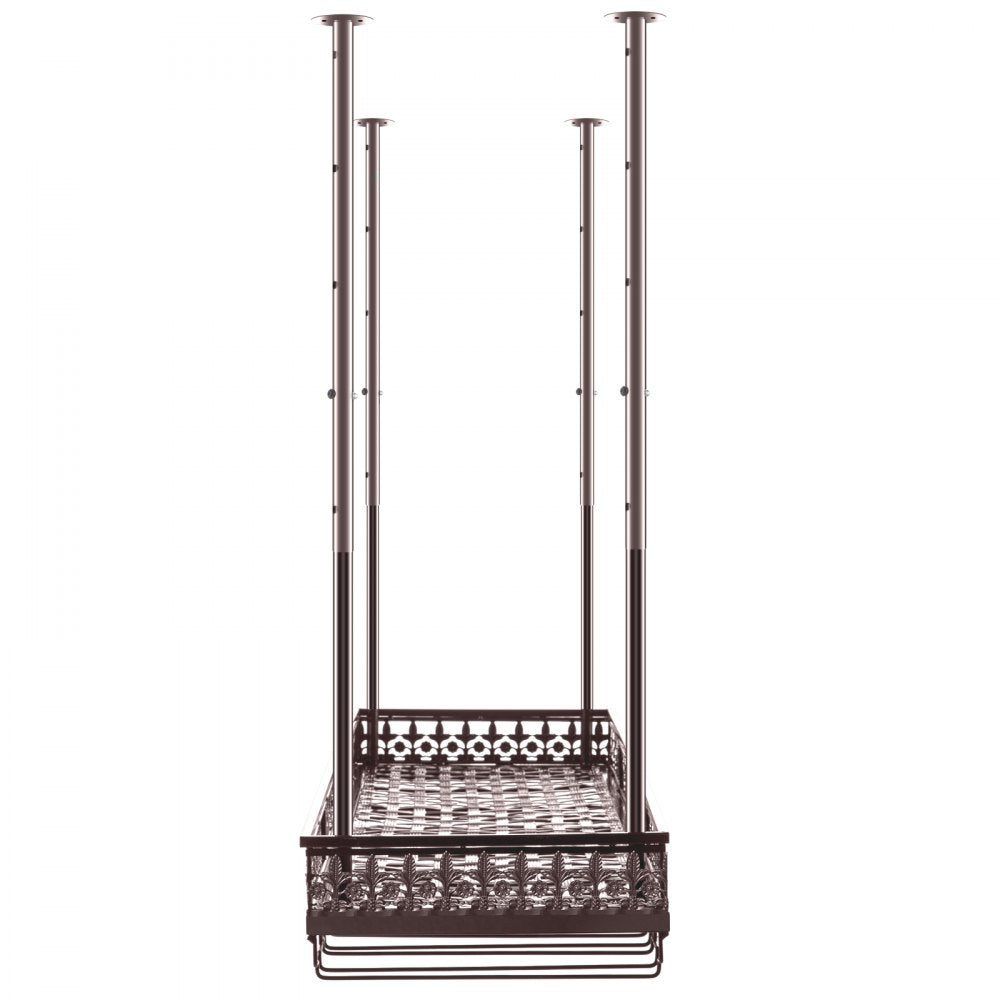 XR-JBJ004 - Adjustable Ceiling Wine Glass Rack with Safety Guardrail