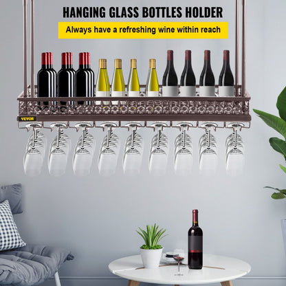 XR-JBJ002 - Adjustable Wine Glass Rack, Holds 33lbs, 18.9-35.8" Tall