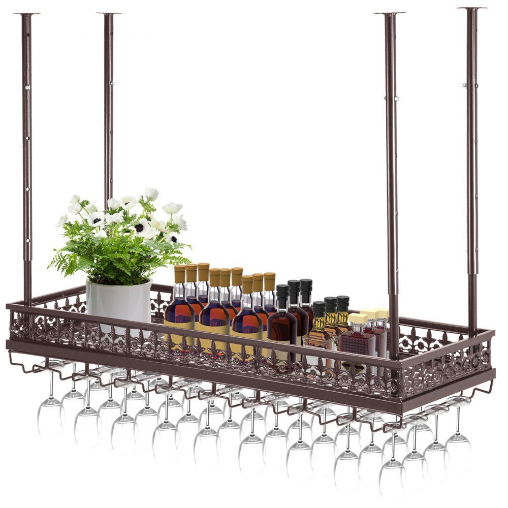 XR-JBJ002 - Adjustable Wine Glass Rack, Holds 33lbs, 18.9-35.8" Tall