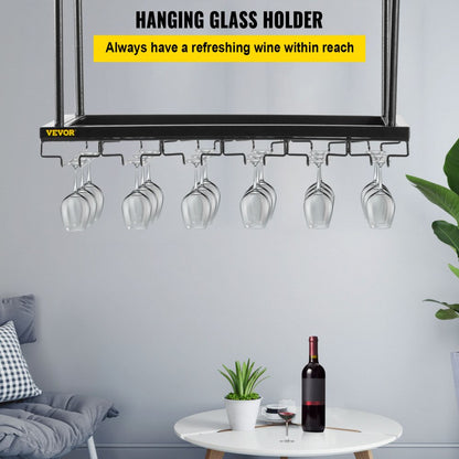 XR-JBJ005 - Adjustable Ceiling Wine Glass Rack for 33 lbs Capacity