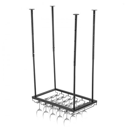 XR-JBJ005 - Adjustable Ceiling Wine Glass Rack for 33 lbs Capacity