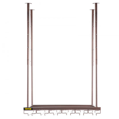 XR-JBJ006 - Adjustable Ceiling Wine Glass Rack, Holds 33 lbs of Goblets