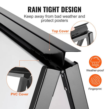 HS-H36 - 24"x36" Steel A Frame Sign Lightweight & Durable