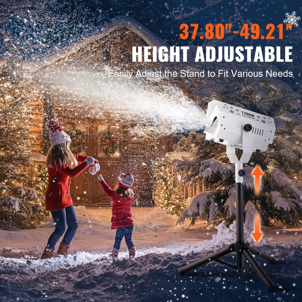 LM-M-1200 - 1200W VEVOR Adjustable Snow Machine, 3-5m Range