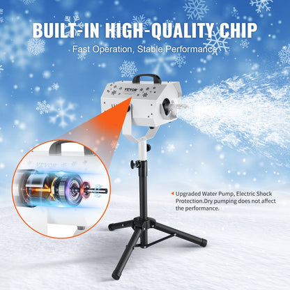 LM-M-1200 - 1200W VEVOR Adjustable Snow Machine, 3-5m Range