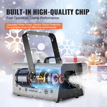 LM-M-1500 - 1500W VEVOR Snow Machine with 5L Tank & 3-5m Range