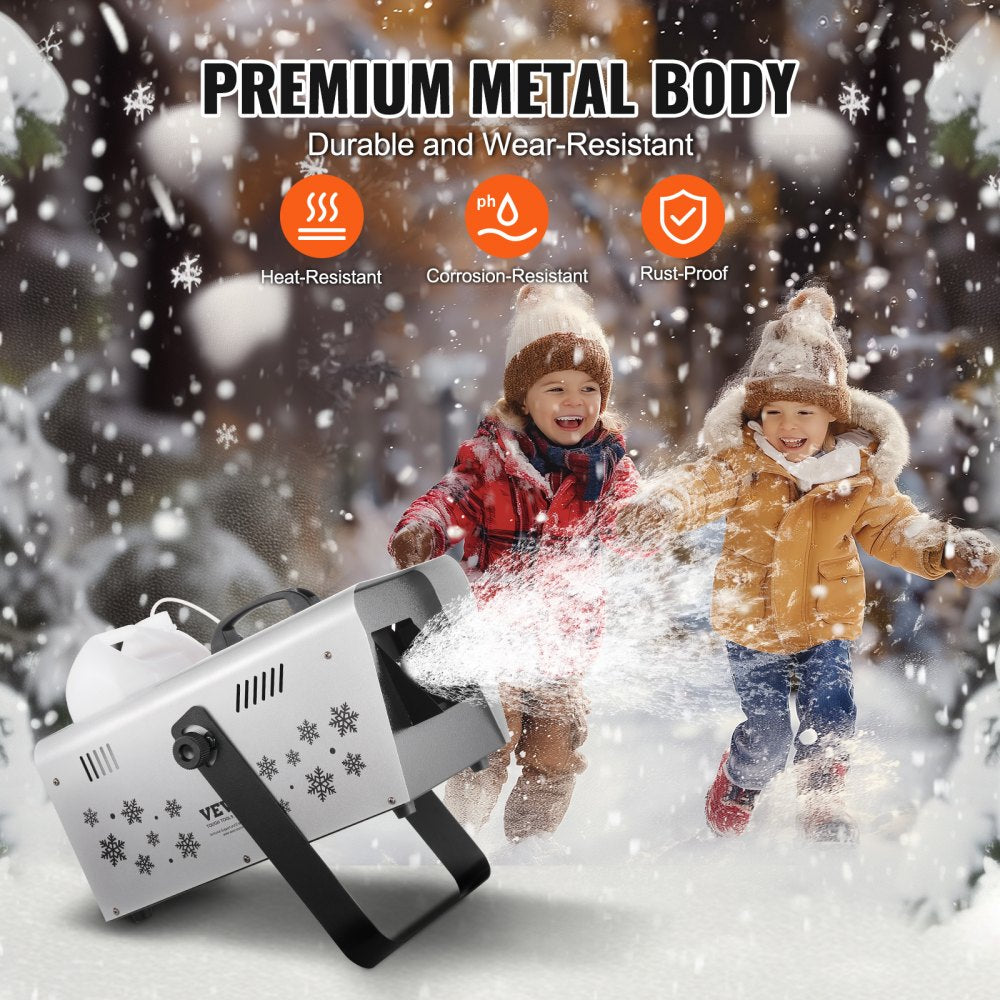 LM-M-1500 - 1500W VEVOR Snow Machine with 5L Tank & 3-5m Range