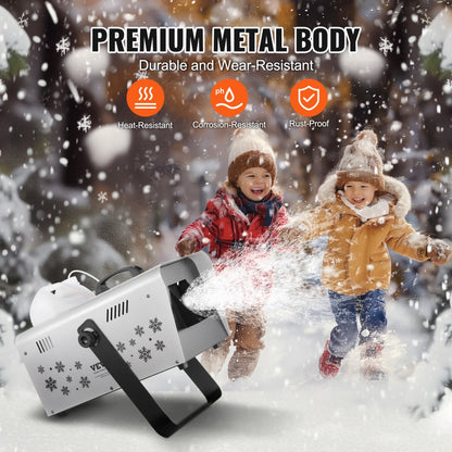 LM-M-1500 - 1500W VEVOR Snow Machine with 5L Tank & 3-5m Range