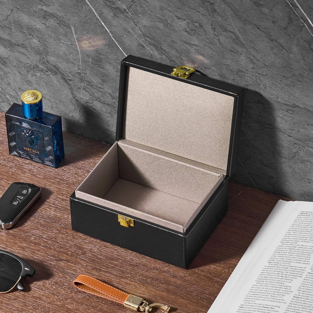 LY-05 - Leather Signal Shielding Box for Privacy and Theft Protection