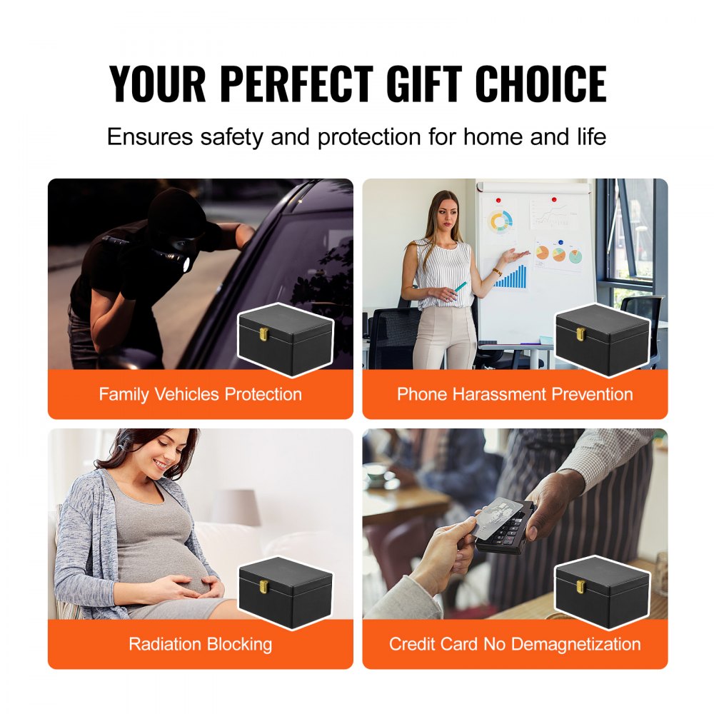 LY-07 - Leather Signal Shielding Box for Car Keys & Phones