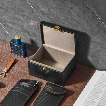 LY-07-1 - VEVOR Leather Signal Shielding Box for Keys & Phones