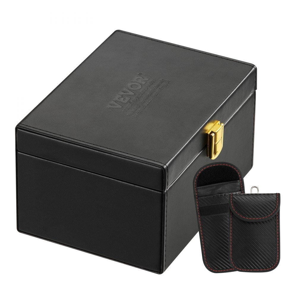 LY-07-1 - VEVOR Leather Signal Shielding Box for Keys & Phones