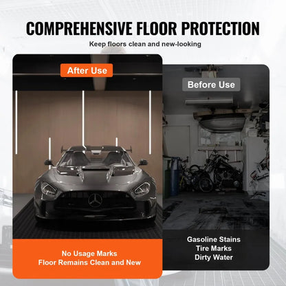 GW3013 - 3mm Thick Diamond-Plate Rubber Flooring Roll, 4'x6' for Heavy-Duty Use