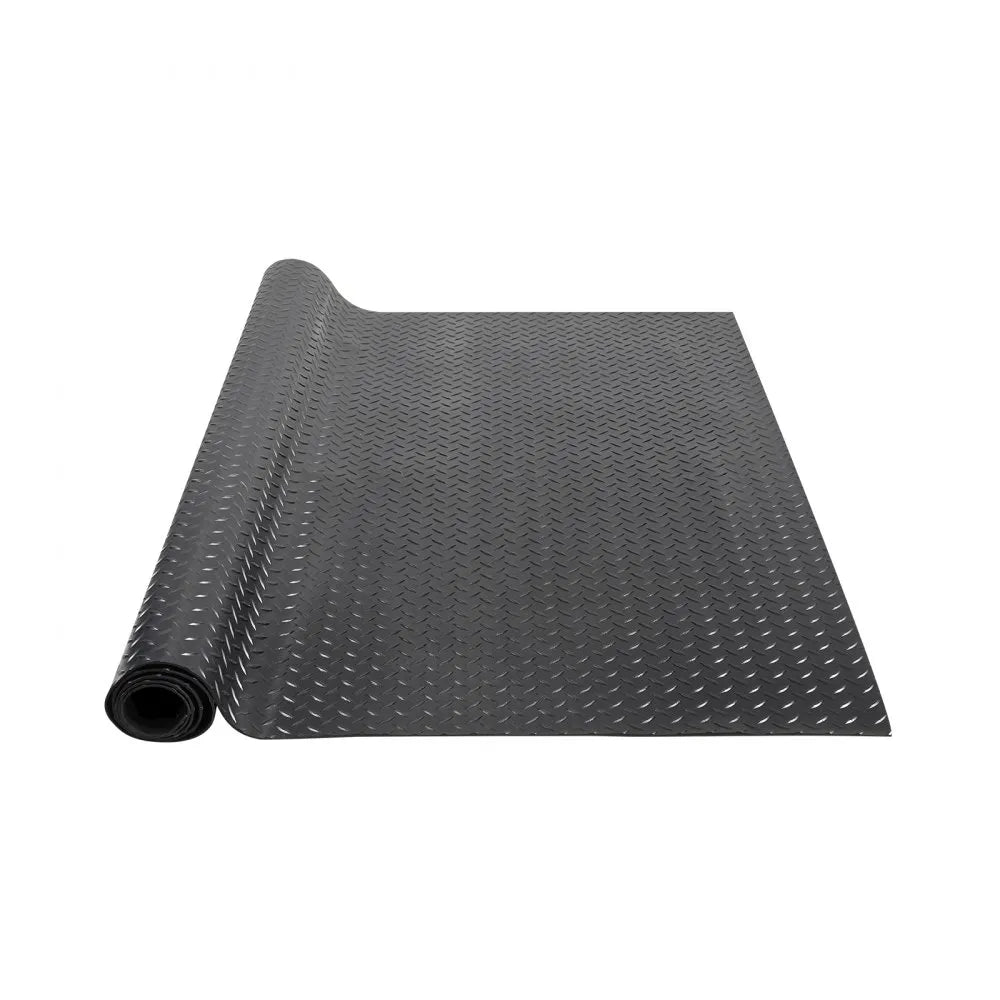 GW3013 - 3mm Thick Diamond-Plate Rubber Flooring Roll, 4'x6' for Heavy-Duty Use
