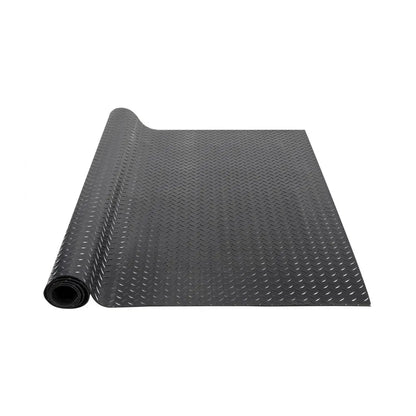 GW3013 - 3mm Thick Diamond-Plate Rubber Flooring Roll, 4'x6' for Heavy-Duty Use