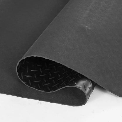 GW3013 - 3mm Thick Diamond-Plate Rubber Flooring Roll, 4'x6' for Heavy-Duty Use