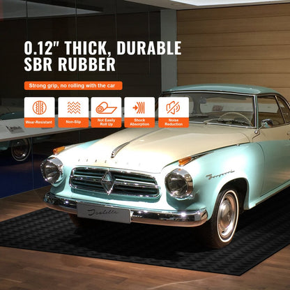 GW3013 - 3mm Thick Diamond-Plate Rubber Floor Mat, 4ft x 8ft