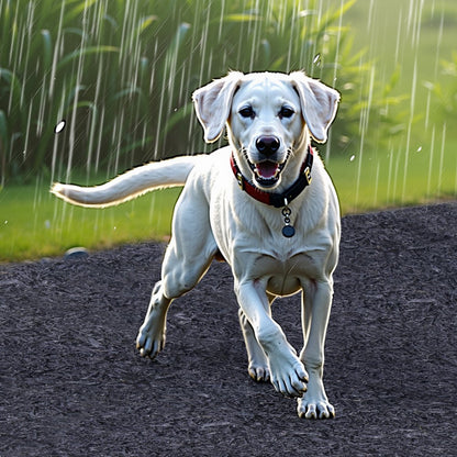 HJ6001 - Durable Rubber Mulch Mat for Gardens and Play Areas