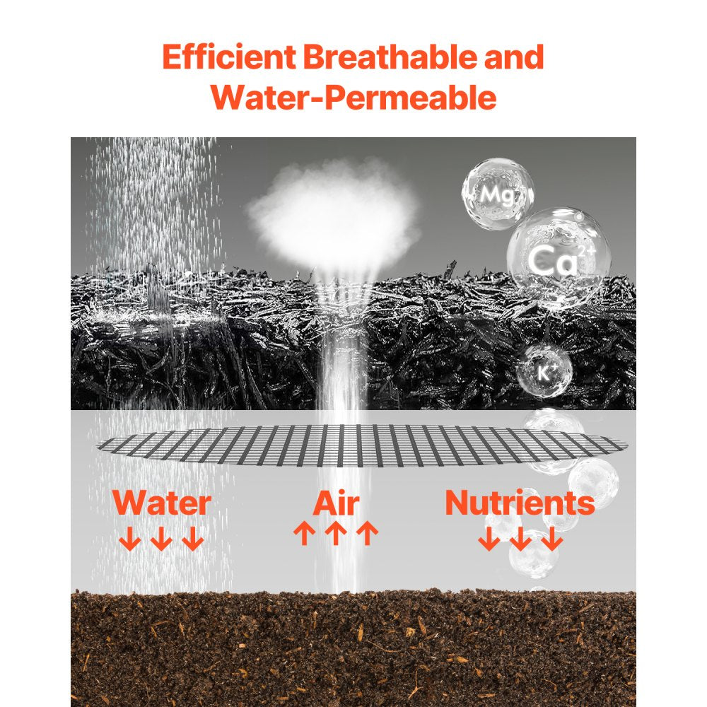 HJ6002 - Durable Rubber Mulch Mat for Gardens & Playgrounds