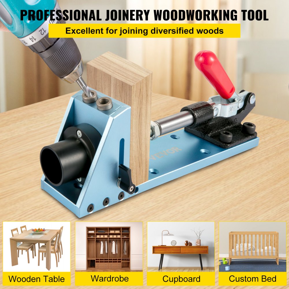 Pocket Hole Jig Set - Quick & Accurate Wood Joining Tool for All Skill Levels