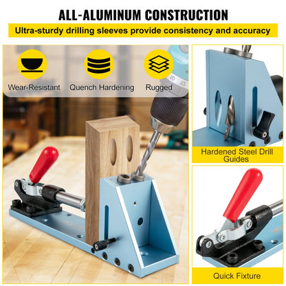 Pocket Hole Jig Set - Quick & Accurate Wood Joining Tool for All Skill Levels