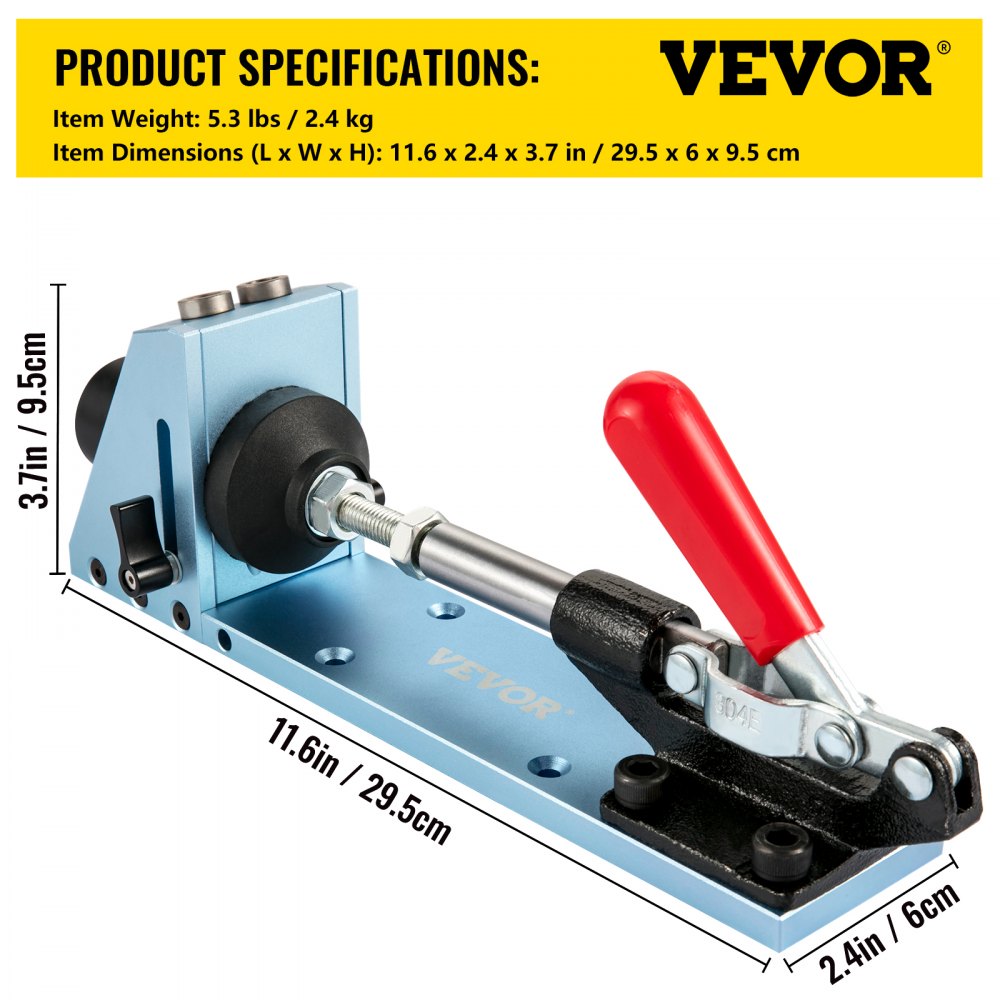 Pocket Hole Jig Set - Quick & Accurate Wood Joining Tool for All Skill Levels