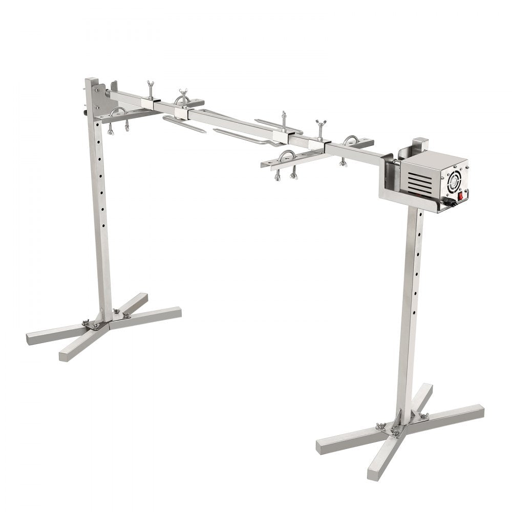 07988001 - 42W Stainless Steel BBQ Rotisserie Grill Kit for Effortless Cooking