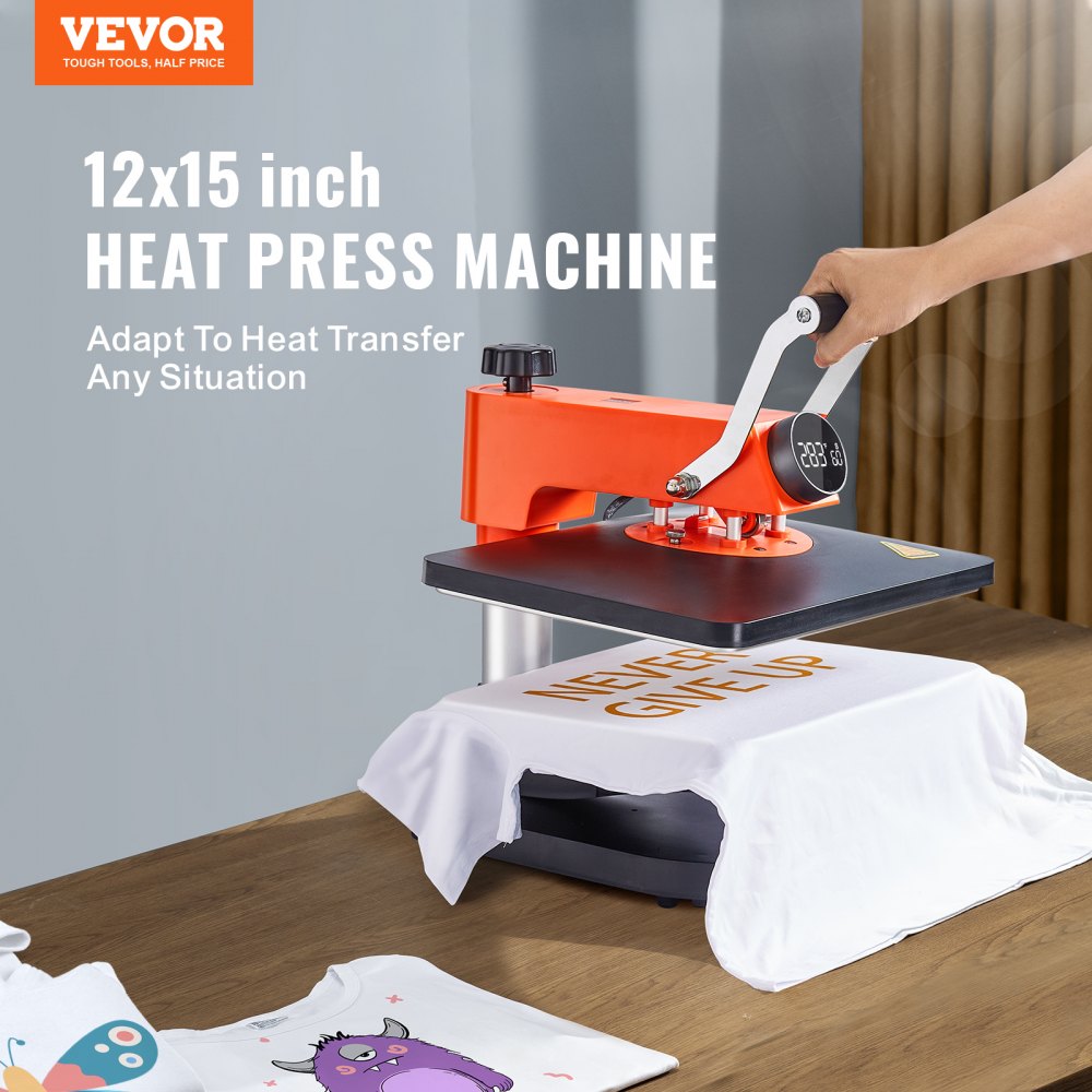 010503675467 - VEVOR 5-in-1 Heat Press Machine for T-shirts, Mugs, and More