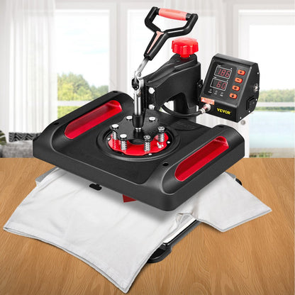P8100 - 12x15" VEVOR Heat Press with 360-Degree Swing-Away Design